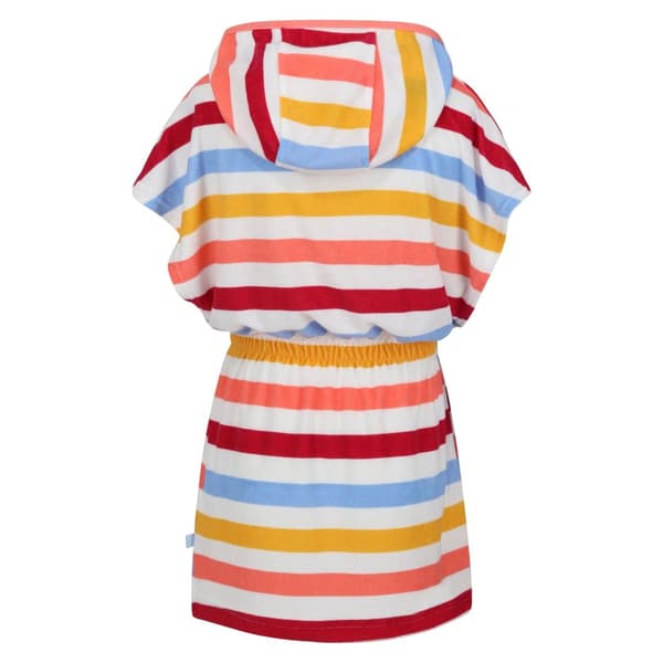 Regatta Childrens/Kids Bernessa Striped Towelling Poncho