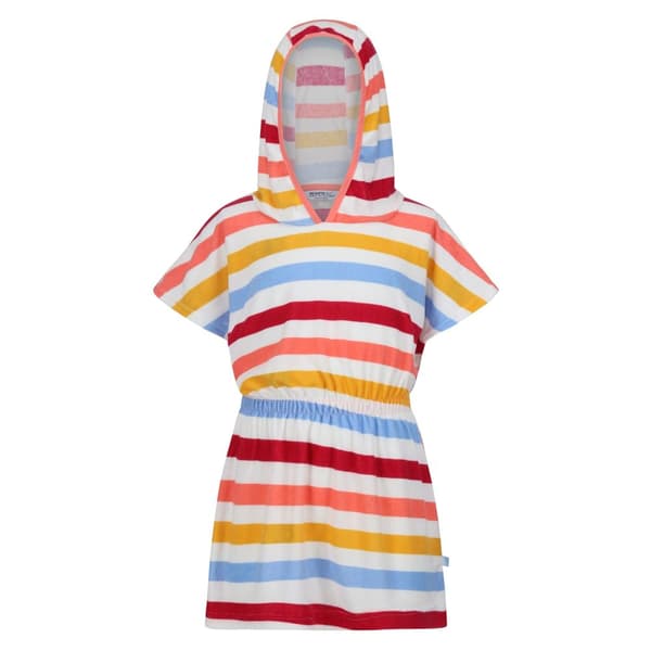 Regatta Childrens/Kids Bernessa Striped Towelling Poncho
