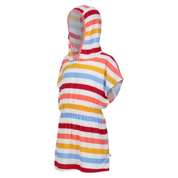 Regatta Childrens/Kids Bernessa Striped Towelling Poncho