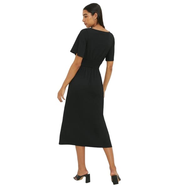 Dorothy Perkins Womens/Ladies Shirred Waist Short-Sleeved Midi Dress