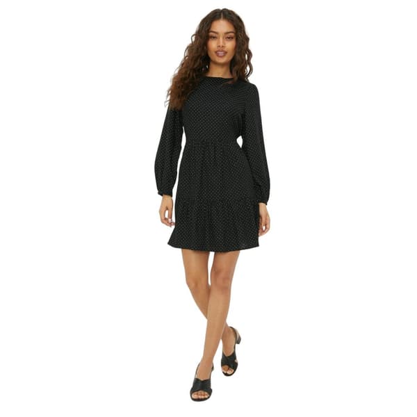 Dorothy Perkins Womens/Ladies Spotted Tiered Petite Mini Dress