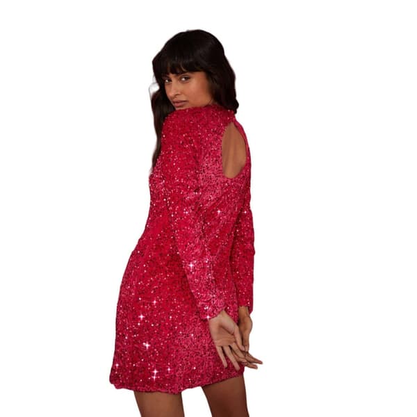 Dorothy Perkins Womens/Ladies Sequin Velvet Petite Mini Dress