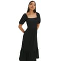 Miniatyrbillede 1 af 4: Dorothy Perkins Womens/Ladies Tiered Square Neck Midi Dress
