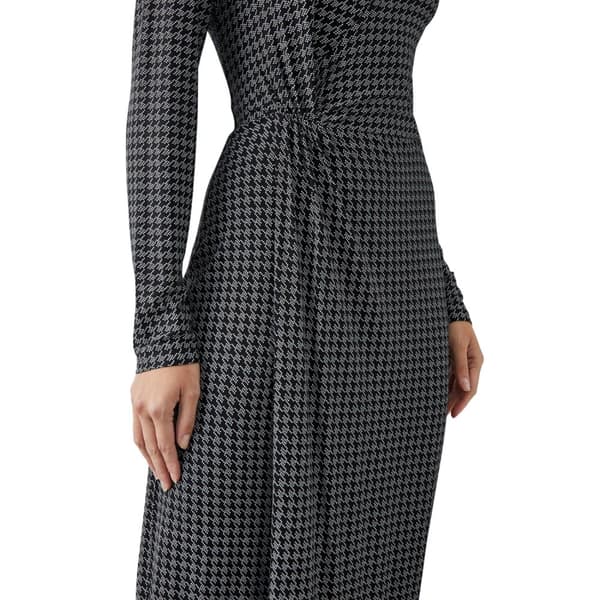Principles Womens/Ladies Dogtooth Twisted Midi Dress