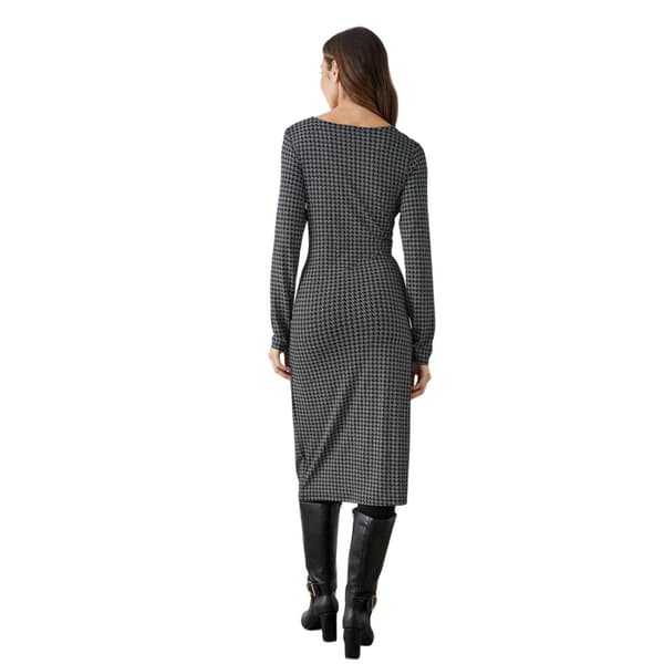 Principles Womens/Ladies Dogtooth Twisted Midi Dress