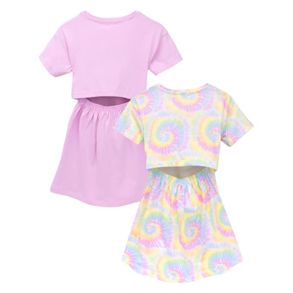 Barbie Girls Open Back T-Shirt Dress (Pack of 2)