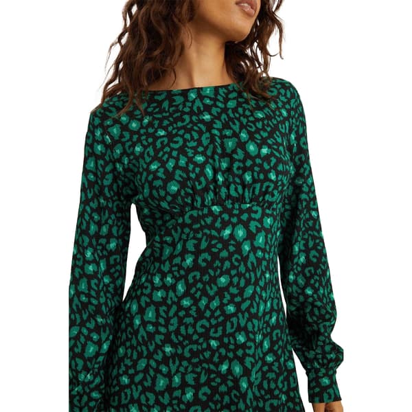 Dorothy Perkins Womens/Ladies Leopard Print Frill Hem Petite Mini Dress