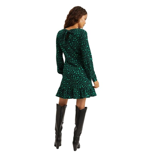 Dorothy Perkins Womens/Ladies Leopard Print Frill Hem Petite Mini Dress
