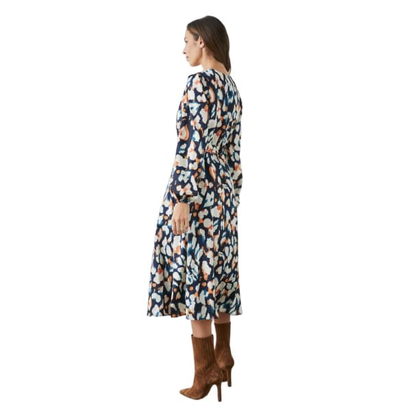 Principles Womens/Ladies Abstract Satin Button Through Midi Dress