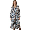 Miniatyrbilde 1 av 4: Principles Womens/Ladies Abstract Satin Button Through Midi Dress