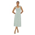 Miniatyrbillede 5 af 5: Dorothy Perkins Womens/Ladies Ditsy Print Tie Shoulder Midi Dress