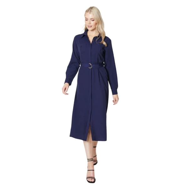 Principles Dam/Mellanklänning i utilitymodell med skärp Navy 14 UK