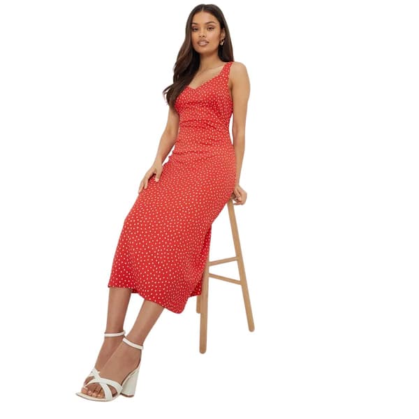 Dorothy Perkins Womens/Ladies Spotted Strappy Petite Midi Dress
