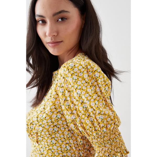 Dorothy Perkins Dame/kvinder Ditsy Print med rynkede manchetter i Petite Midi-kjole