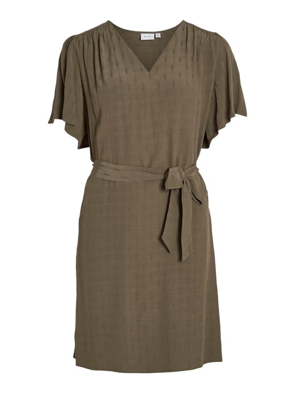 Vila - Viyarina V-neck SS Short Dress