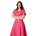 Miniatyrbillede 3 af 3: Principles Womens/Ladies Linen Blend Pleated Midi Dress