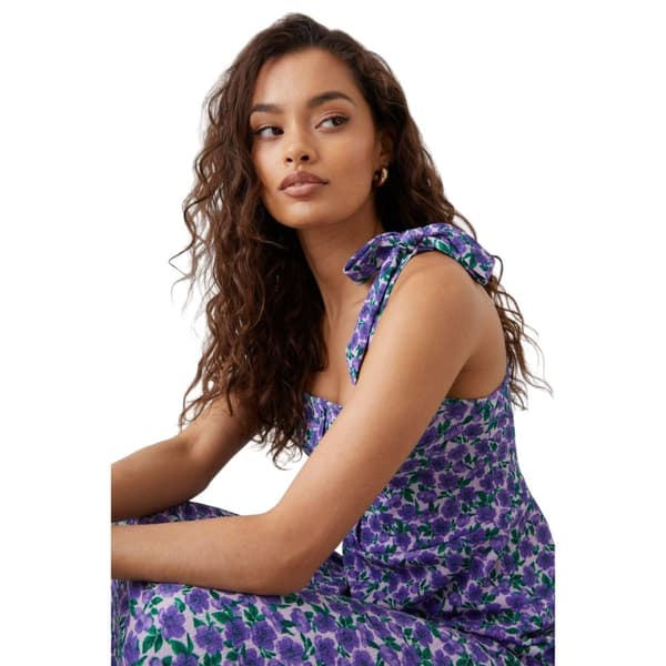Dorothy Perkins Dame/damekjole med blomstret bindebånd og små skuldre