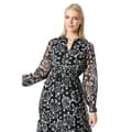 Miniatyrbillede 3 af 3: Principles Womens/Ladies Floral Contrast Collar Midi Dress
