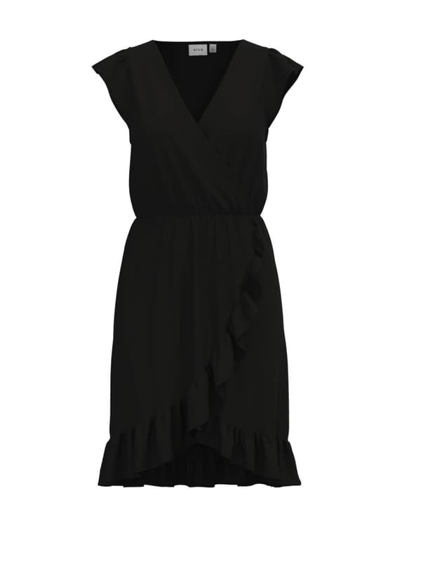 Vila - Vimooney SS Wrap Flounce Dress