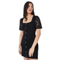 Miniatyrbillede 1 af 5: Dorothy Perkins Womens/Ladies Button Through Mini Dress