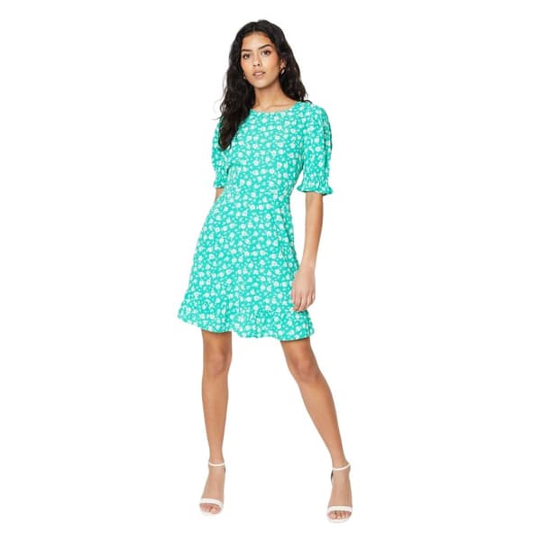 Dorothy Perkins Kvinnor/Damer Floral Frill Hem Petite Mini Dress