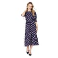 Miniatyrbillede 1 af 4: Dorothy Perkins Womens/Ladies Polka Dot Shirred Cuff Midi Dress
