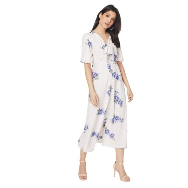 Dorothy Perkins Kvinder/damer med blomstret frontbånd foran midikjole