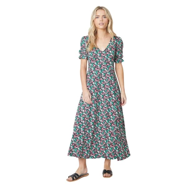Dorothy Perkins Dam/Damer Ditsy Daisy V-hals Petite Midiklänning