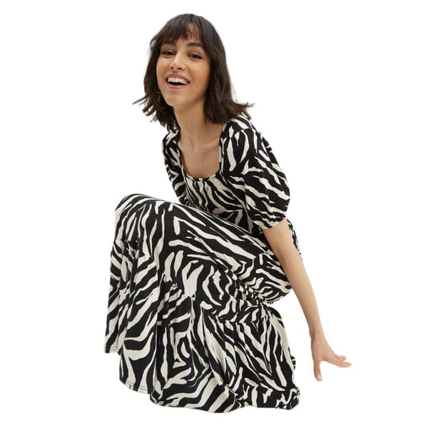 Dorothy Perkins Womens/Ladies Zebra Print Tie Back Petite Relaxed Midi Dress