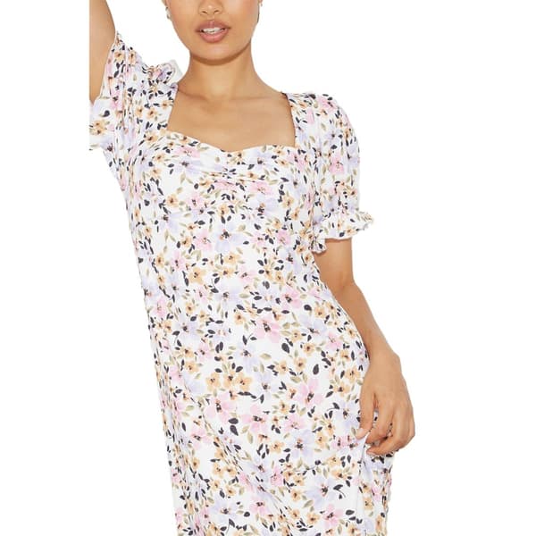 Dorothy Perkins Womens/Ladies Floral Sweetheart Petite Puffed Midi Dress
