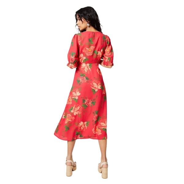 Dorothy Perkins Womens/Ladies Floral Button Through Petite Midi Dress