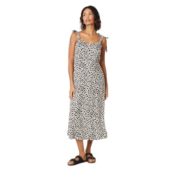 Dorothy Perkins Dam/Lady Animal Print Midiklänning med knytband och axelband