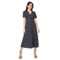 Miniatyrbillede 1 af 2: Dorothy Perkins Womens/Ladies Spotted Button Through Flutter Midi Dress