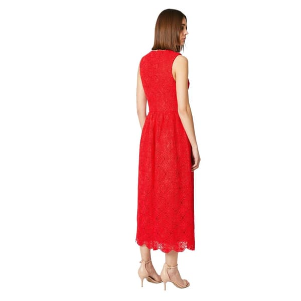 Dorothy Perkins Dam/Ladies Spets V-hals ärmlös midiklänning