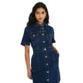 Miniatyrbillede 3 af 3: Dorothy Perkins Womens/Ladies Denim Petite Mini Dress