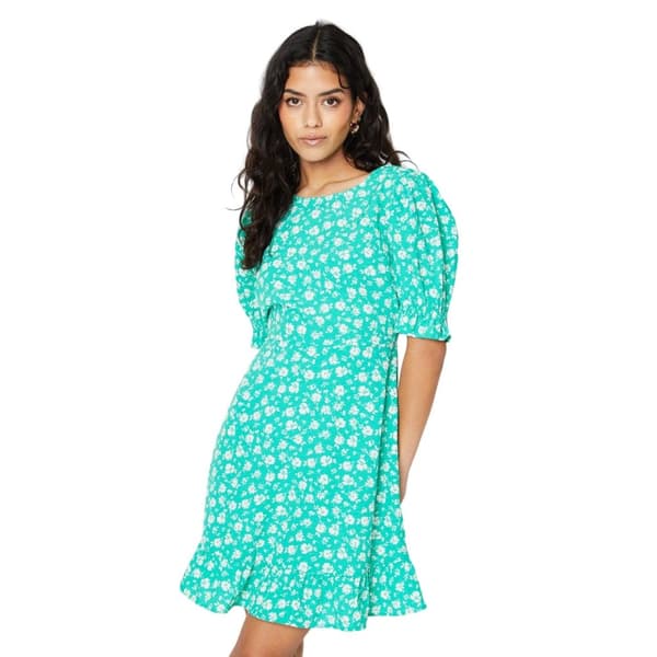 Dorothy Perkins Kvinnor/Damer Floral Frill Hem Petite Mini Dress