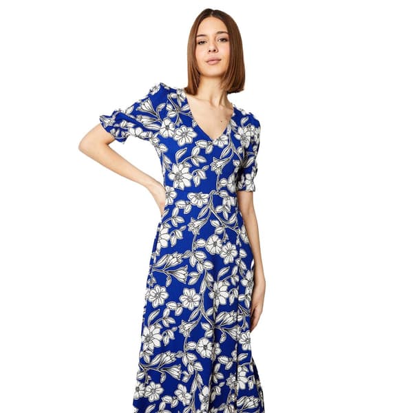 Dorothy Perkins Kvinder/damer med blomstret V-hals Midi-kjole