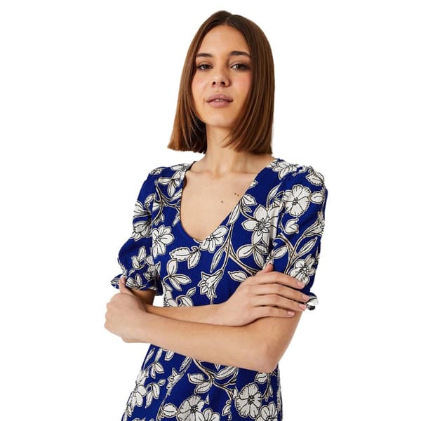 Dorothy Perkins Kvinder/damer med blomstret V-hals Midi-kjole