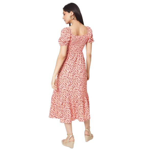Dorothy Perkins Womens/Ladies Ditsy Print Tiered Hem Midi Dress