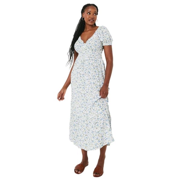Dorothy Perkins Womens/Ladies Ditsy Print Shirred Waist Midi Dress