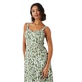 Miniatyrbillede 4 af 5: Dorothy Perkins Womens/Ladies Palm Frill Neck Midi Dress