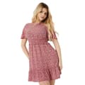 Pikkukuva 1 / 4: Dorothy Perkins Womens/Ladies Ditsy Print Shirred Waist Angel Sleeve Mini Dress