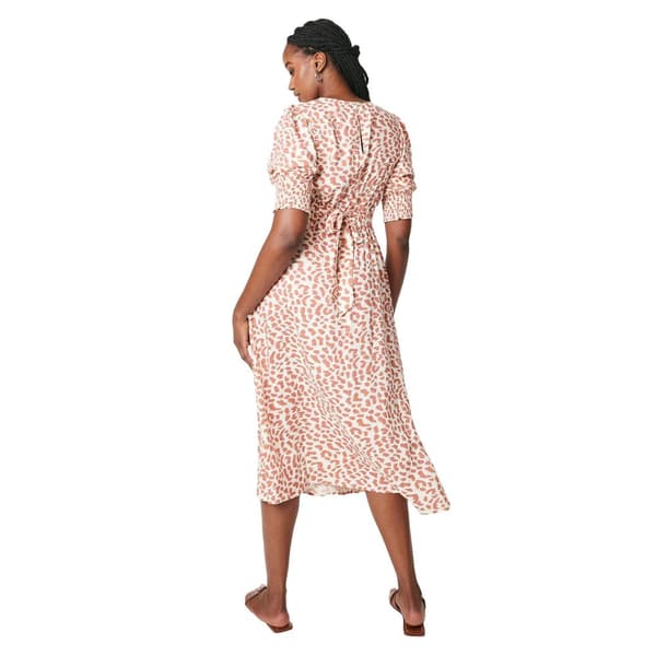 Dorothy Perkins Womens/Ladies Shirred Cuff Short-Sleeved Midi Dress