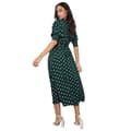 Miniatyrbillede 2 af 4: Dorothy Perkins Dame/Damer plettet flækket flettet manchetkjole