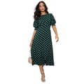 Miniatyrbillede 1 af 4: Dorothy Perkins Dame/Damer plettet flækket flettet manchetkjole