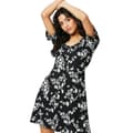 Miniatyrbillede 3 af 3: Dorothy Perkins Womens/Ladies Ditsy Print Tie Back Petite Mini Dress
