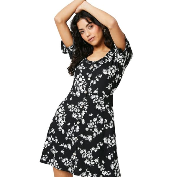 Dorothy Perkins Womens/Ladies Ditsy Print Tie Back Petite Mini Dress