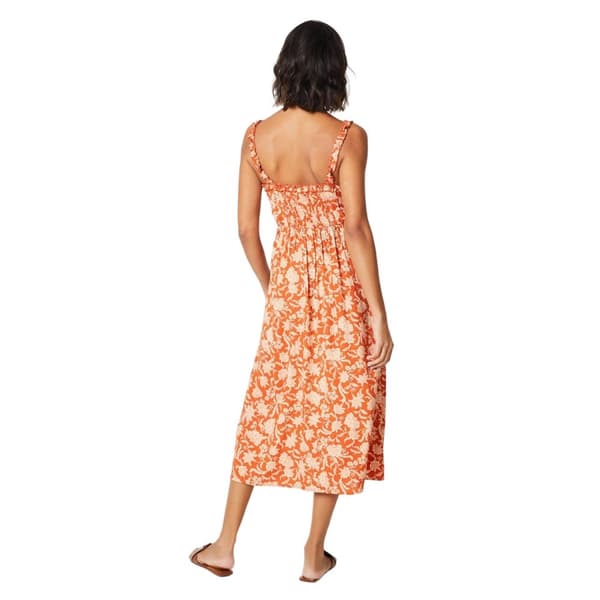 Dorothy Perkins Kvinder/damer med blomstret knap gennem midikjole