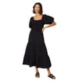 Miniatyrbillede 1 af 4: Dorothy Perkins Womens/Ladies Shirred Puff Sleeve Midi Dress