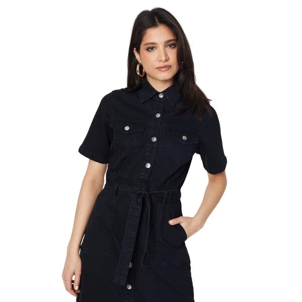 Dorothy Perkins Womens/Ladies Denim Short-Sleeved Midi Dress